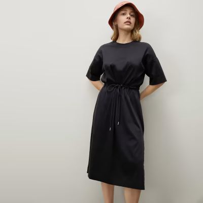 The Luxe Cotton Tie-Front Tee Dress | Everlane