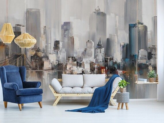 Peel and Stick Self Adhesive City Wallpaper Removable New York | Etsy | Etsy (US)