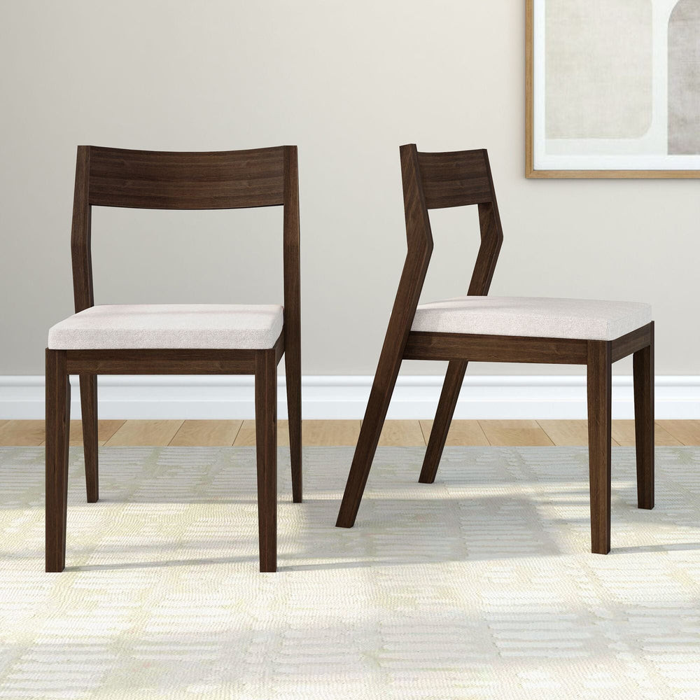 Solid Wood Upholstered Dining Chair (Set of 2) | Plank+Beam
