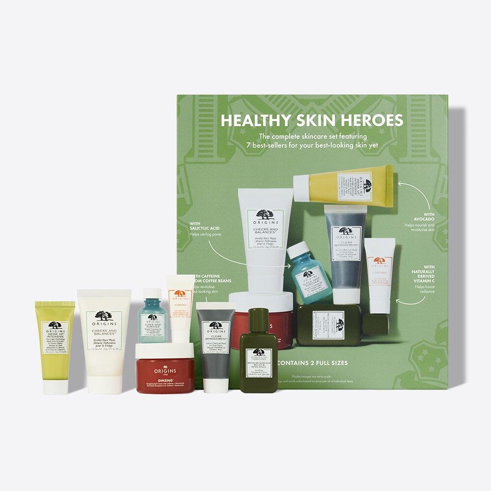 COMPLETE SKINCARE ROUTINE GIFT SET The Complete Skincare Set Featuring 7 Best-Sellers For Your Be... | Origins (UK)