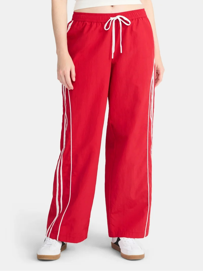 No Boundaries Track Pants with Side Stripes, Women’s | Walmart (US)