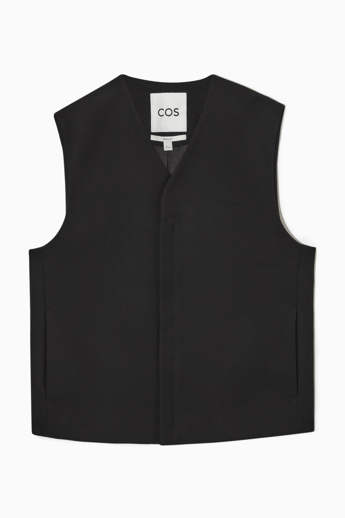 RELAXED-FIT TWILL LINER VEST | COS (US)
