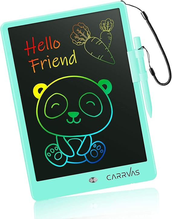 LCD Writing Tablet CARRVAS 10 Inch Colorful Drawing Pad for Kids Erasable Reusable Electronic Doo... | Amazon (US)
