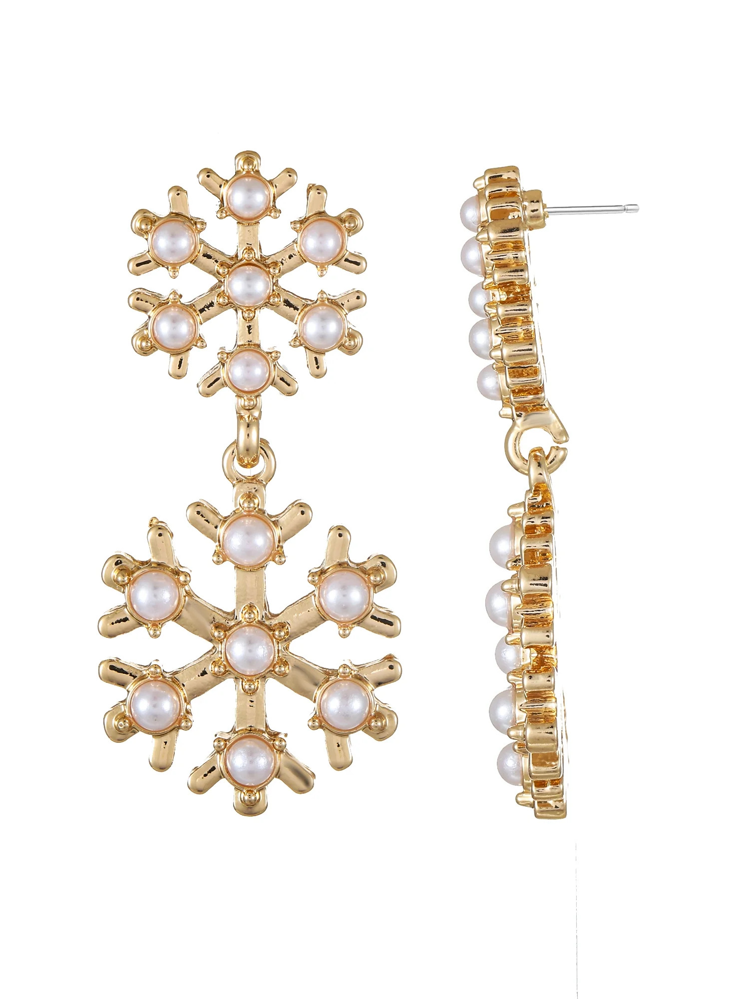 Packed Party Pearl Snowflake Earrings | Walmart (US)