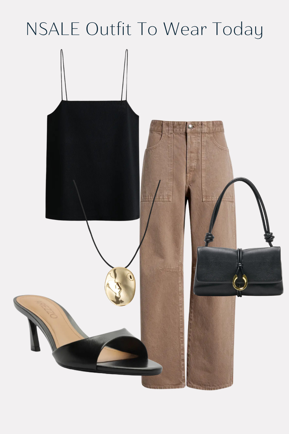 What I'd buy and wear now from the Nordstrom Anniversary Sale. Cute black tank top with barrel style jeans and kitten heels. going out outfit for style over 30 

 #LTKgrwm #LTKootd #LTKSaleAlert