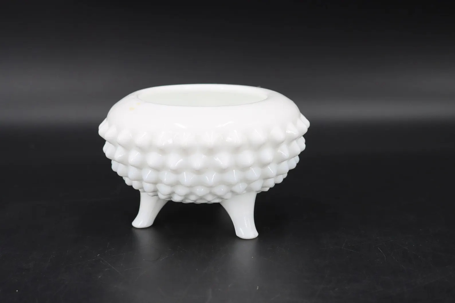 Vintage Milk Glass Hobnail Bowl: 3.5" Footed Candy Dish Planter | Etsy (US)