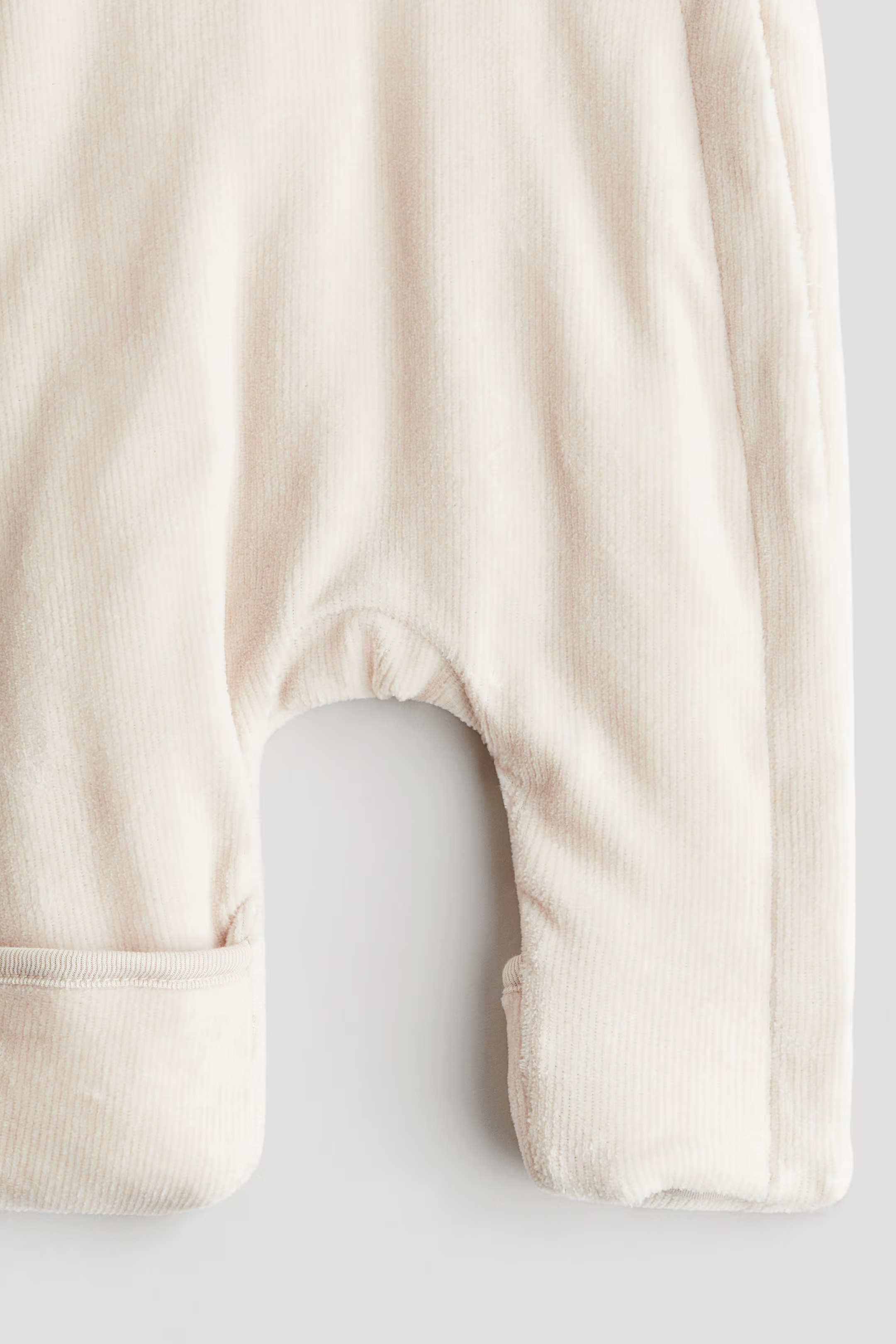 Cotton pramsuit - Long sleeve - Long - Light dusty beige - Kids | H&M GB | H&M (UK, MY, IN, SG, PH, TW, HK)