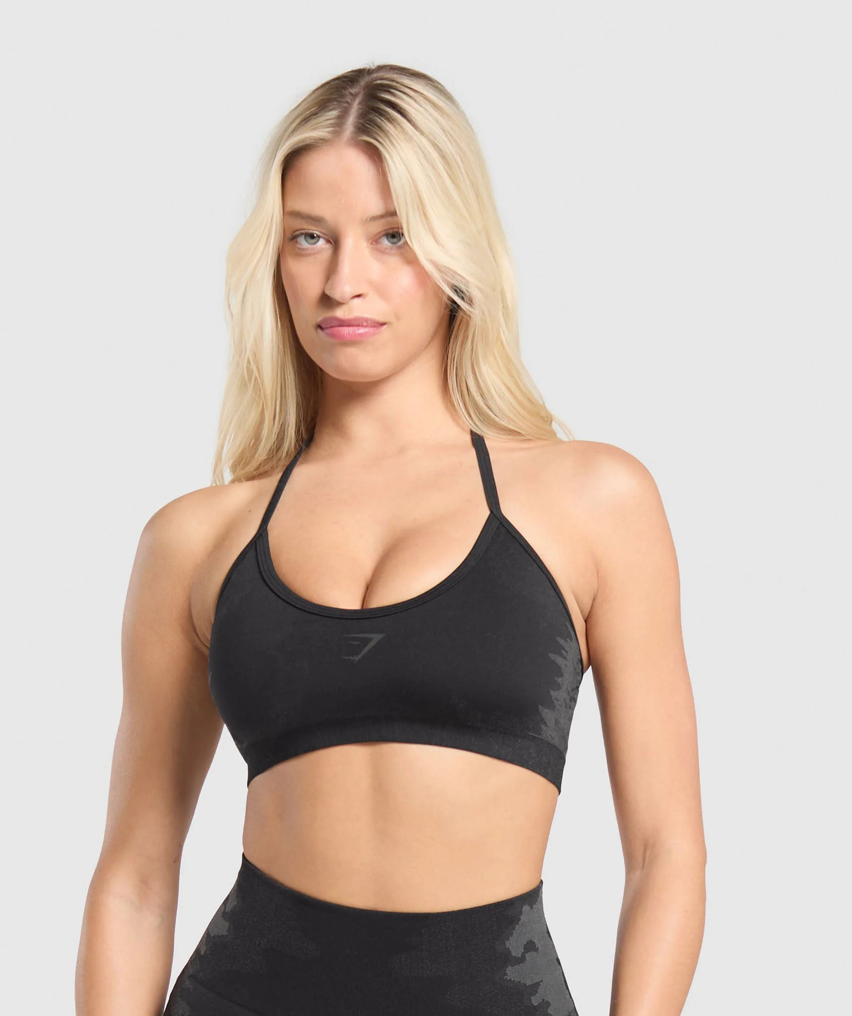 Gymshark Caged Seamless Bralette - Black/Graphite Grey | Gymshark US