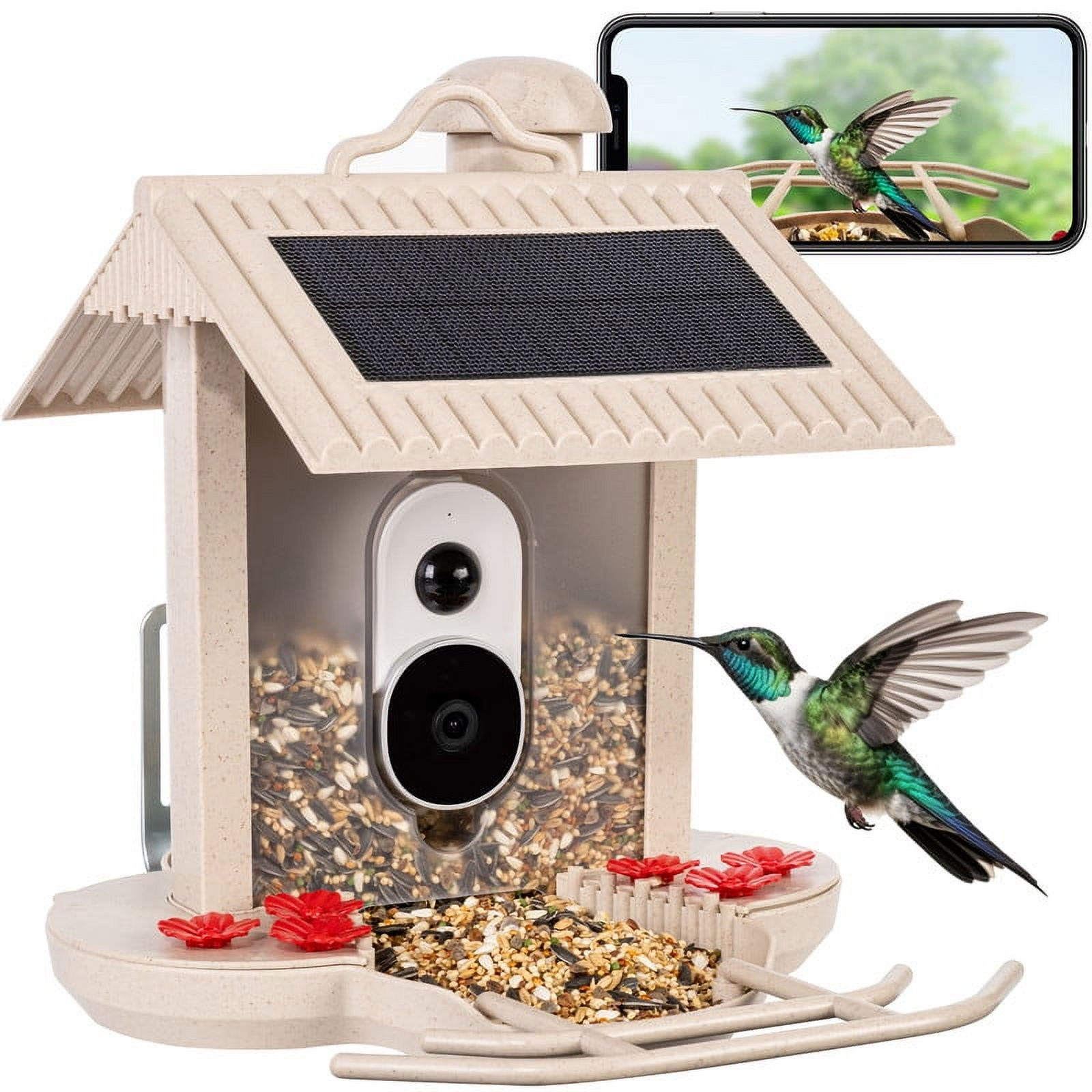 FKHouse Smart Bird Feeder with Camera, AI Bird Feeder Camera with Solar Powered, Auto Video Captu... | Walmart (US)