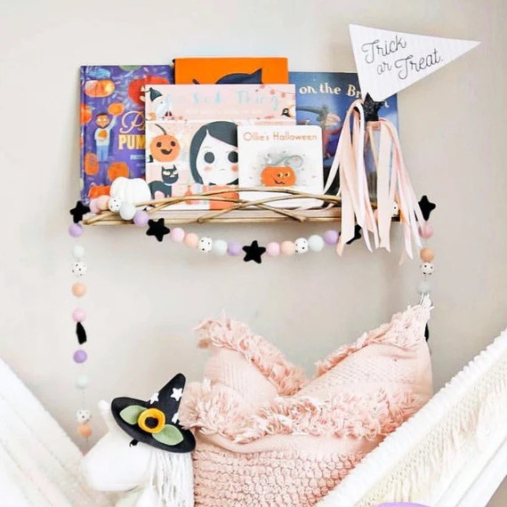 Halloween Felt Ball Garland - Etsy | Etsy (US)