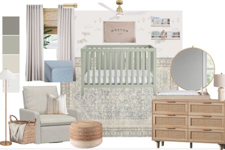 Precious boys nursery with soft blues and greens. Soo soothing!

#LTKstyletip #LTKhome #LTKbaby