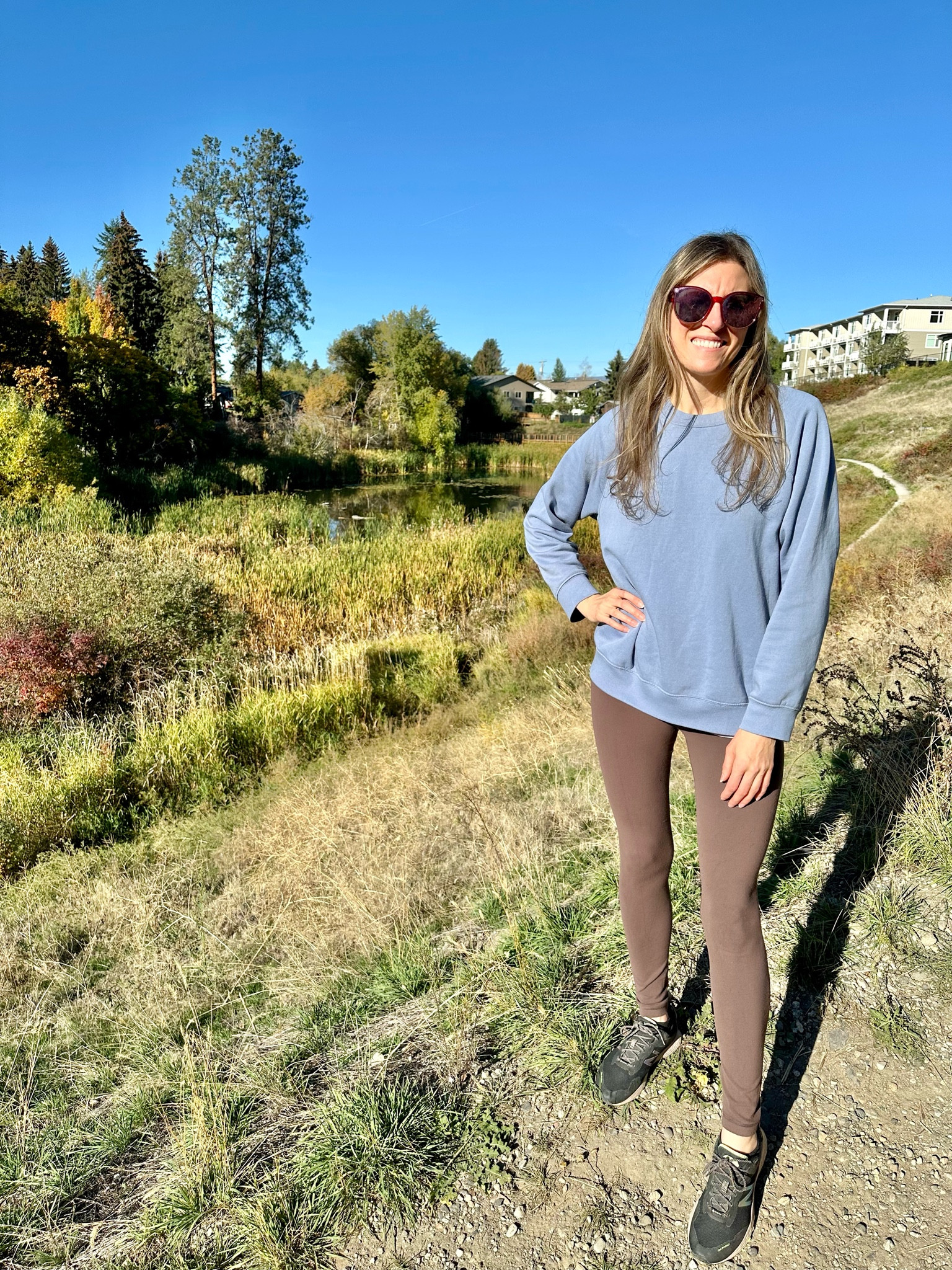 Saturday morning walks with my cozy TNA pants, H&M sweater, New Balance shoes and Neven shades. 

#LTKautumn #LTKfitness #LTKcanada