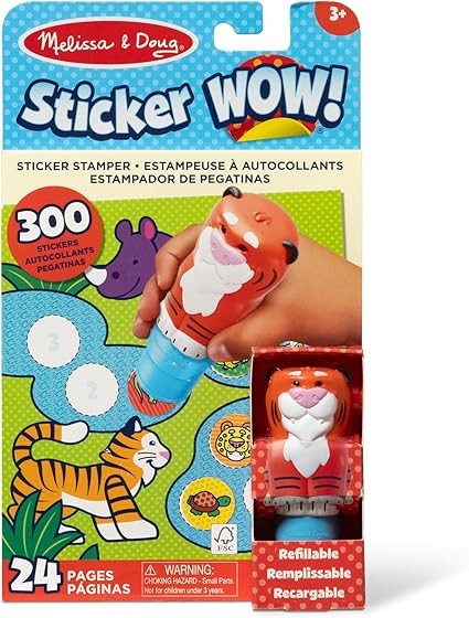 Melissa & Doug Sticker Wow!™ 24-Page Activity Pad and Sticker Stamper, 300 Stickers, Arts and C... | Amazon (US)