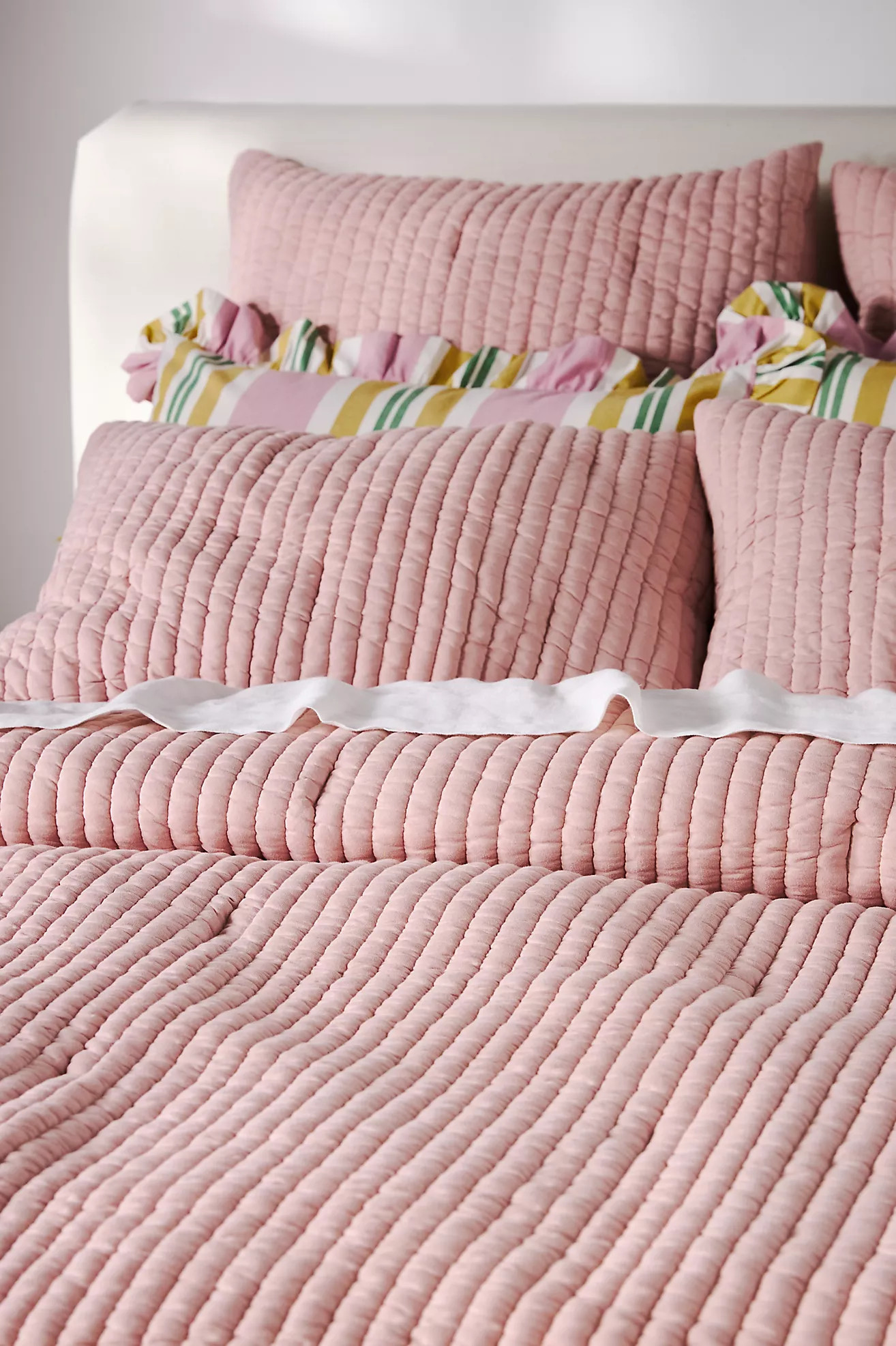 Cotton Jersey Channel Stitch Quilt | Anthropologie (US)