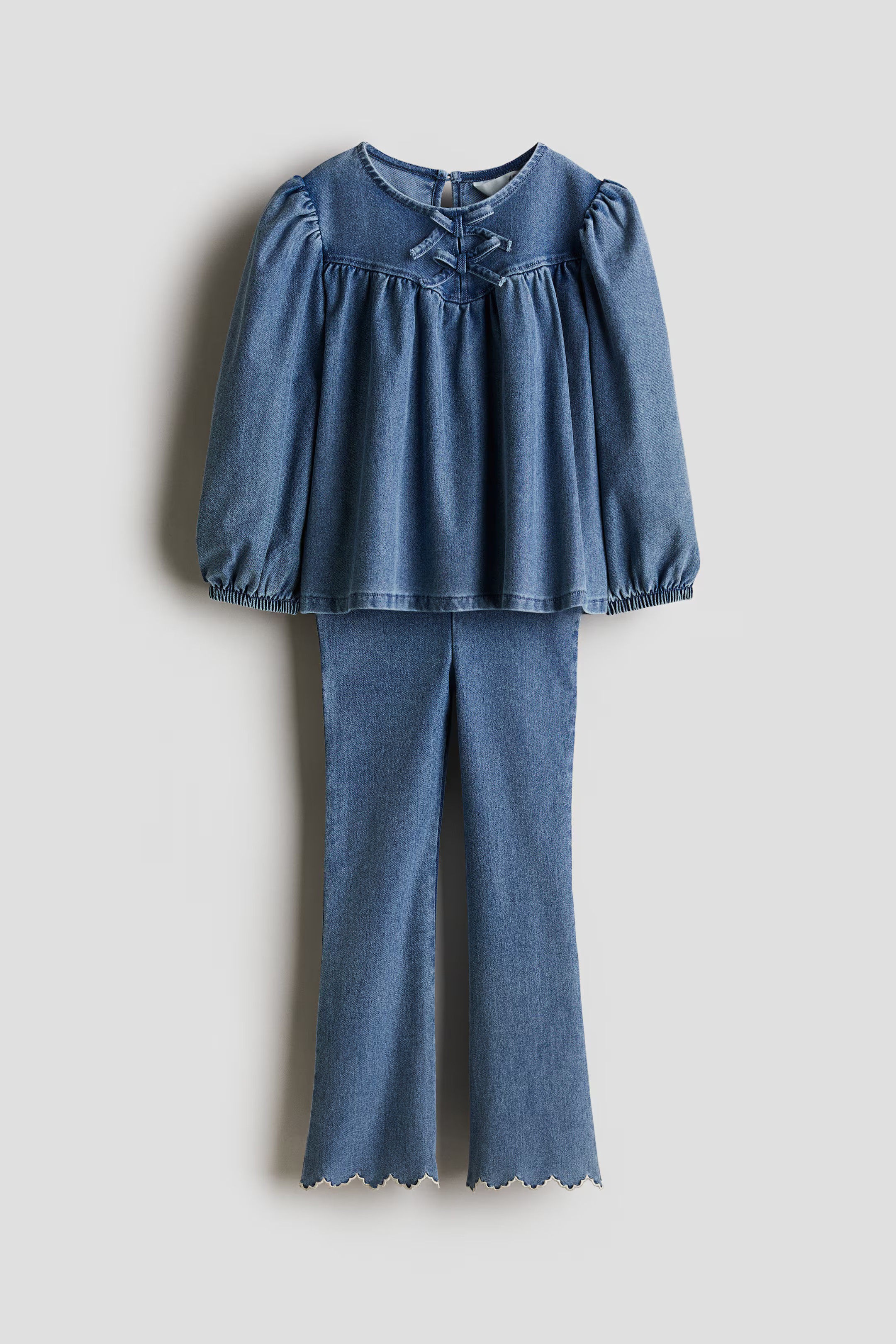 2-piece Denim-Look Jersey Set | H&M (US + CA)