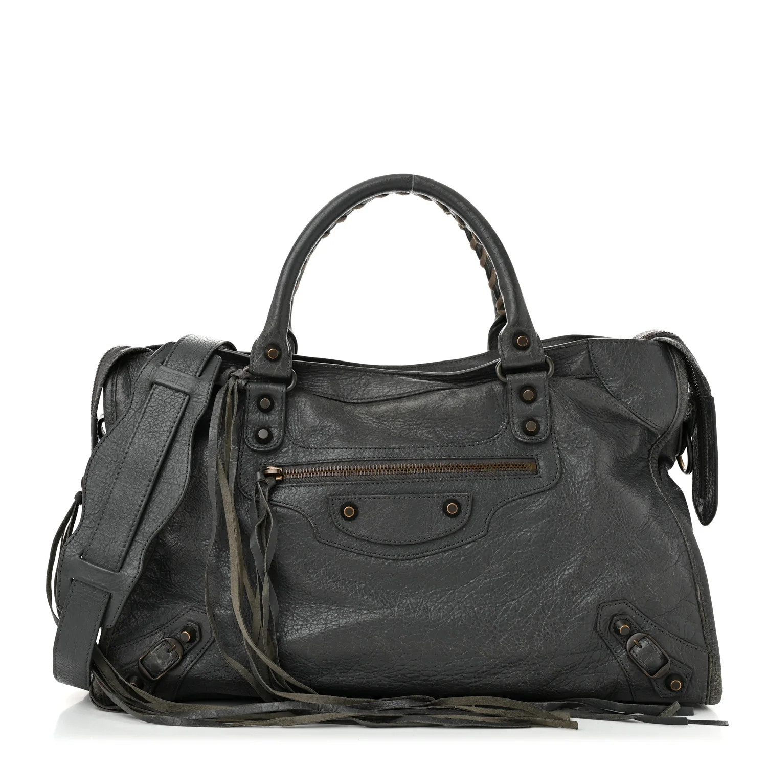 Agneau Classic Hardware City Anthracite | FASHIONPHILE (US)
