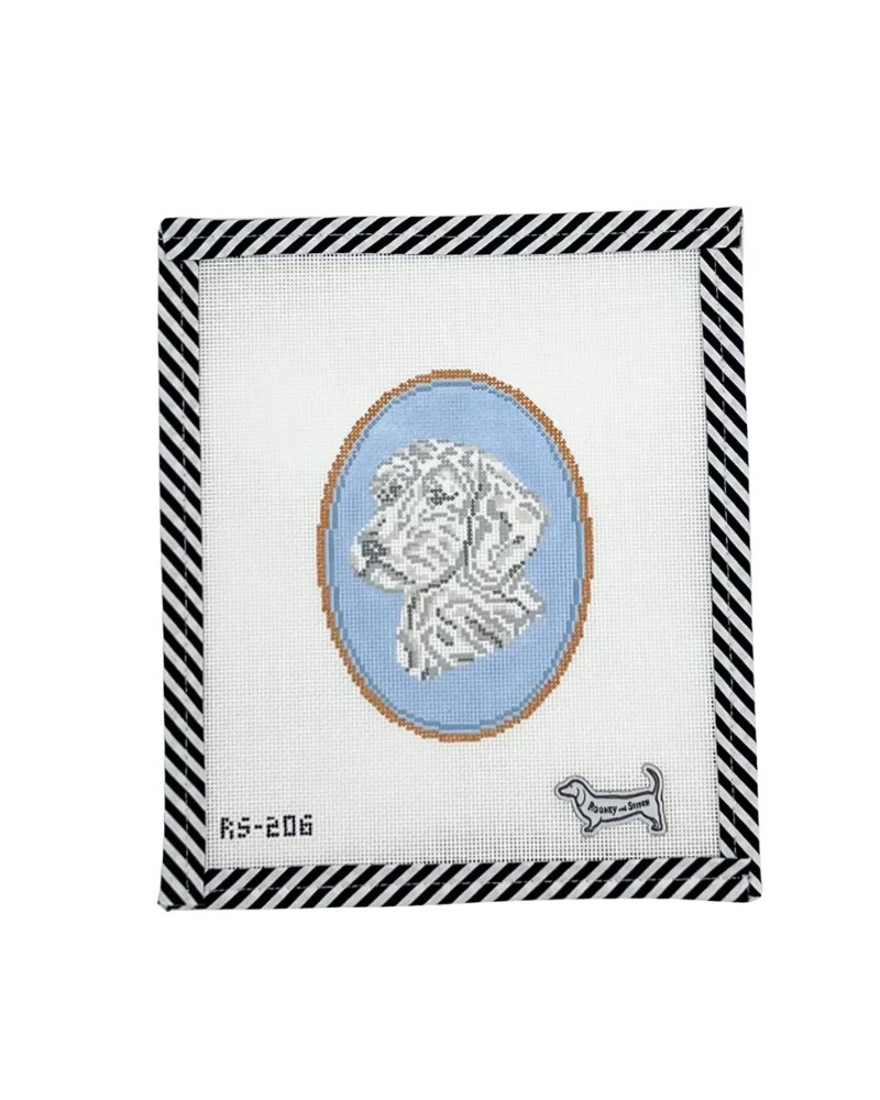 The Doodle Cameo | Atlantic Blue Canvas