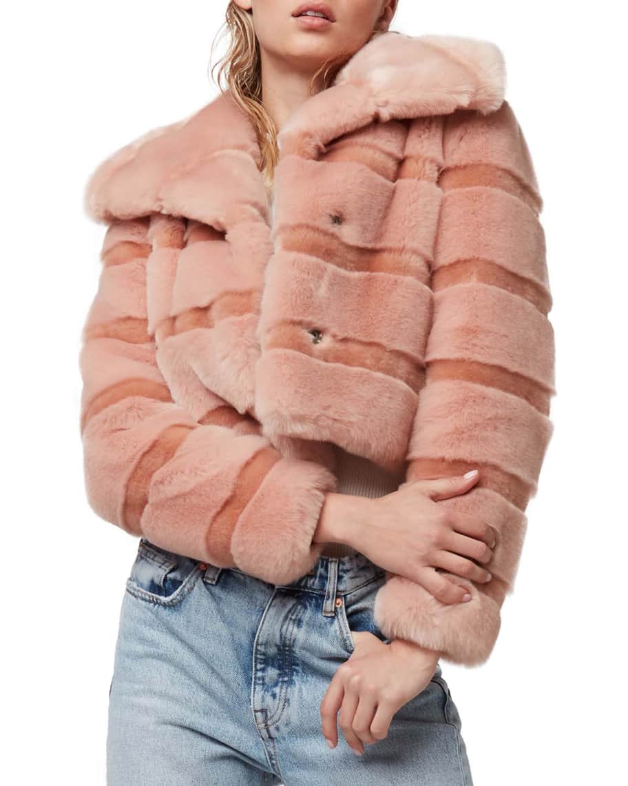 AS by DF Stardust Faux-Fur Chubby Coat | Neiman Marcus