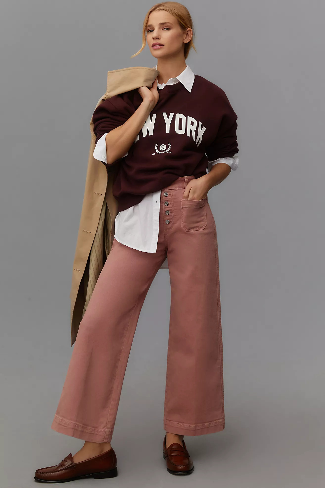 PAIGE Anessa Patch Pocket High-Rise Wide-Leg Jeans | Anthropologie (US)