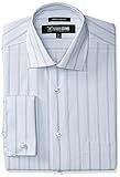 STACY ADAMS Men's Stripe Y.d. Dress Shirt, Blue, 16.5" Neck 34-35" Sleeve | Amazon (US)