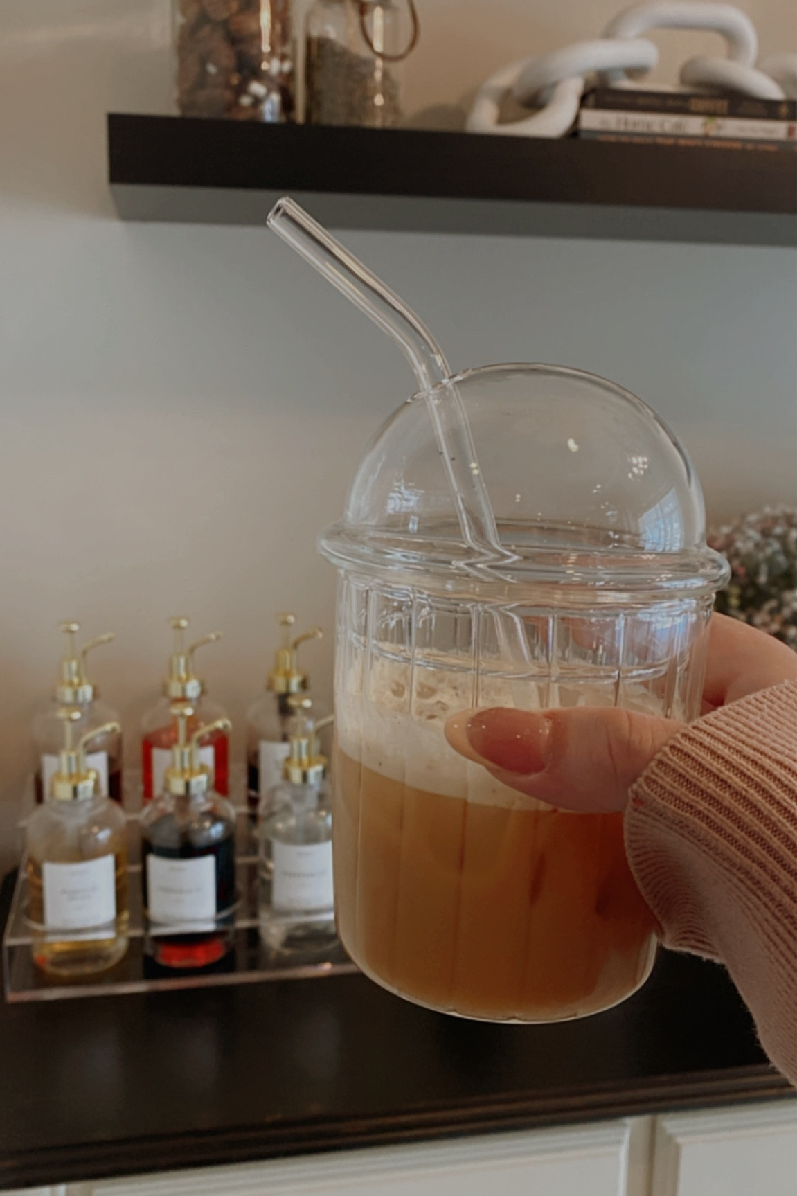 The most gorgeous glass coffee cups with Frappuccino lids! Handmade from Etsy💗

#LTKunder50 #LTKhome #LTKstyletip