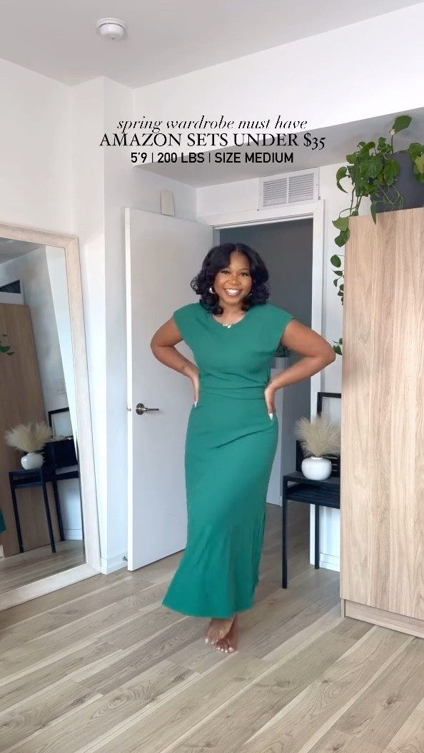THESE SETS!! Baby it’s already spring time in my closet and these are perfect for work, church, date night, happy hour, you name it!! Under $35 and so many colors I could barely pick 😍🤩✨ and the length is perfect for my tall girls! 5’9 | 200 lbs | wearing a medium — I ordered a large and it fits well but a little looser! ❤️ 

#LTKstyletip #LTKfindsunder50