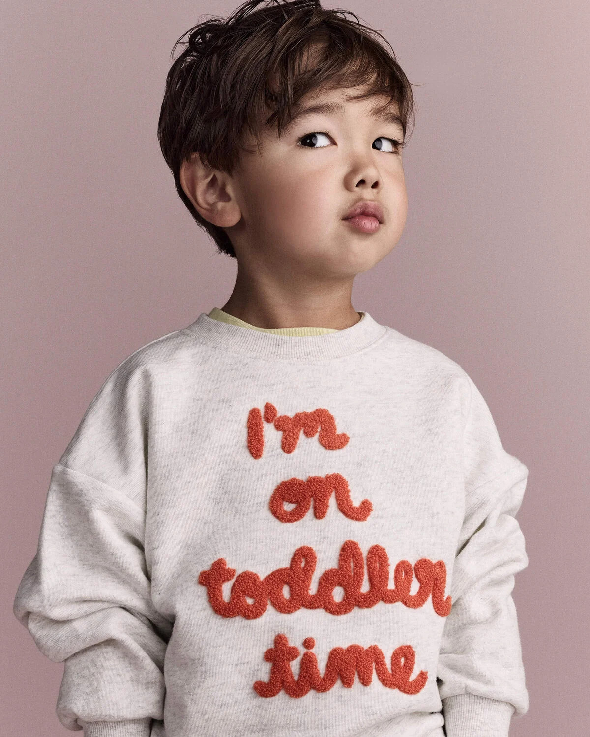 Toddler 'I'm On Toddler Time'  Dolman-Sleeve Sweatshirt - Heather Grey - Otter Avenue | Carter's | Carter's Inc