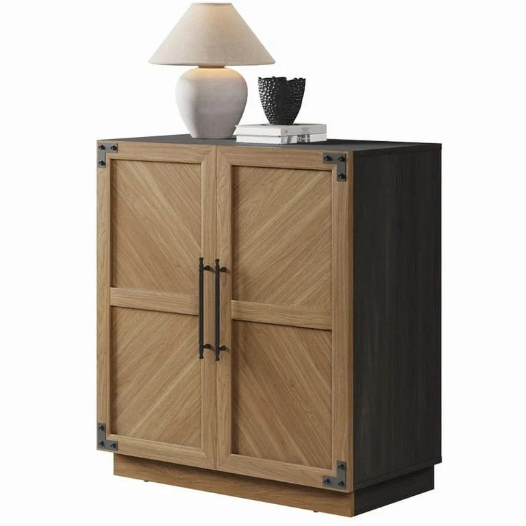 Surmoby 30.7" Narrow Buffet Cabinet with Storage, Modern Small Sideboard Buffet Cabinet, Wood Cof... | Walmart (US)