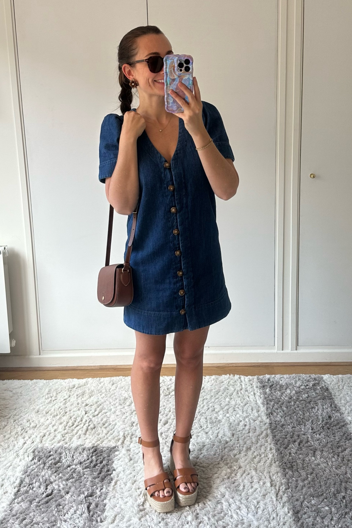 Spring denim dress! 💙 

#LTKPetite #LTKShoeCrush #LTKSeasonal