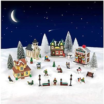 Cobblestone Corners 2019 Christmas Village Collection - The Entire Collection in one Box - 28 Pie... | Amazon (US)