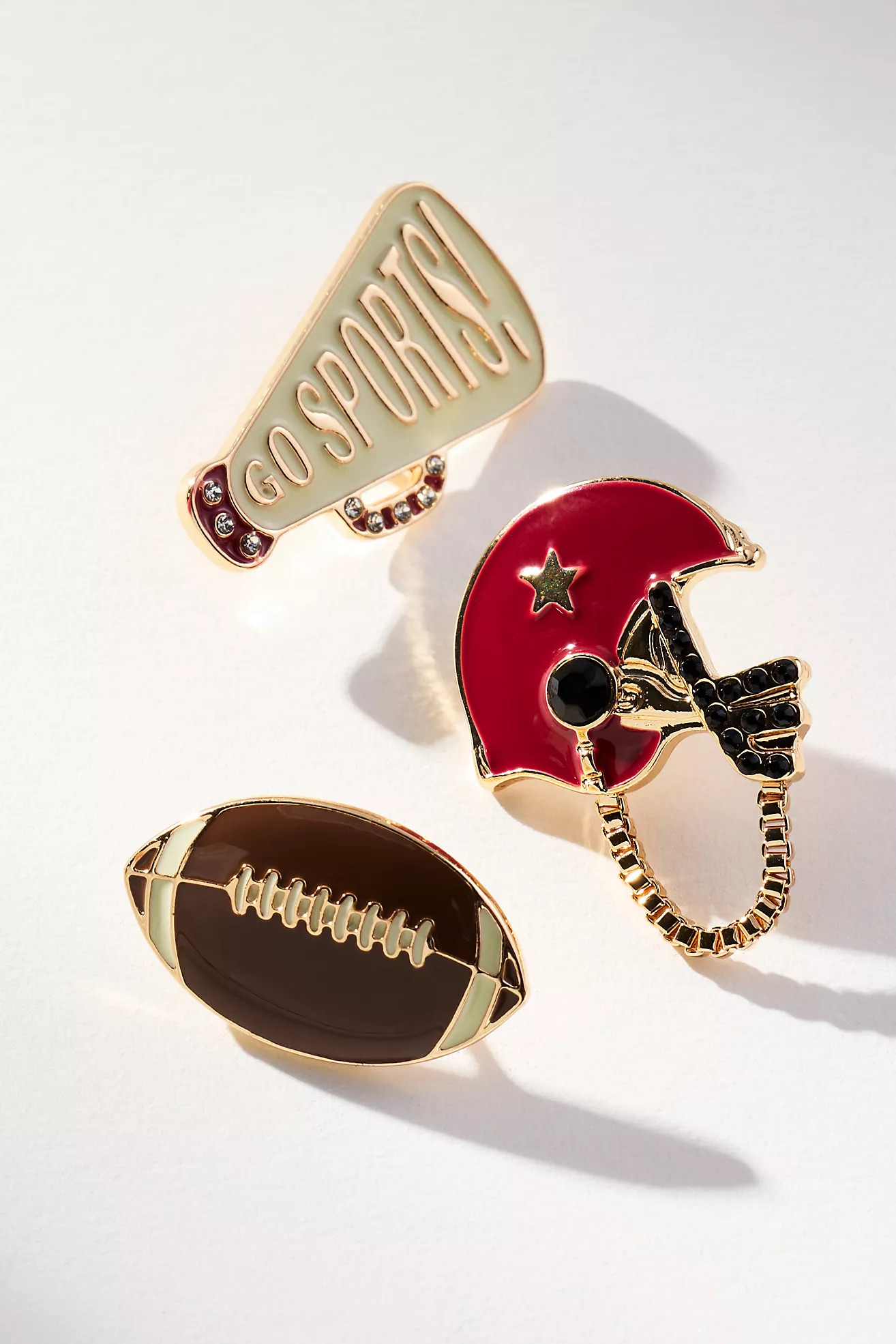 Sports Brooches, Set of 3 | Anthropologie (US)