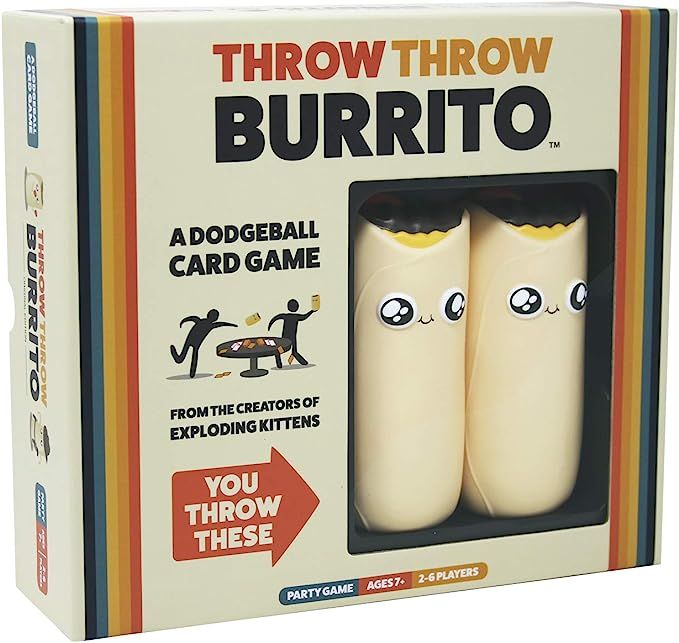 Throw Throw Burrito by Exploding Kittens - A Dodgeball Card Game - Family-Friendly Party Games - ... | Amazon (US)