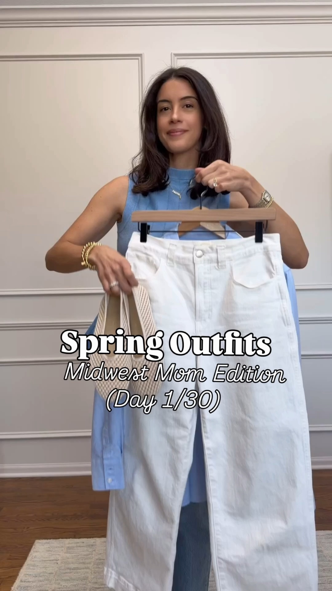 Spring outfits: 30 days of spring outfits as mom
Day 1:  white jeans, white top and blue button down Sizing: jeans from Madewell (from last year, I’m linking this year’s version, same style, crop wide leg) runs TTS / 27 regular White top size medium Blue cotton shirt size Small Flats run small, I sized up one sizee #LTKmomlife #LTKgrwm

#LTKSeasonal

#LTKSeasonal #LTKgrwm #LTKootd