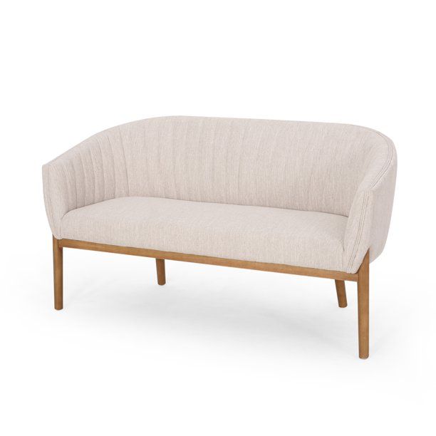 Noble House Nickolas Loveseat, Beige - Walmart.com | Walmart (US)