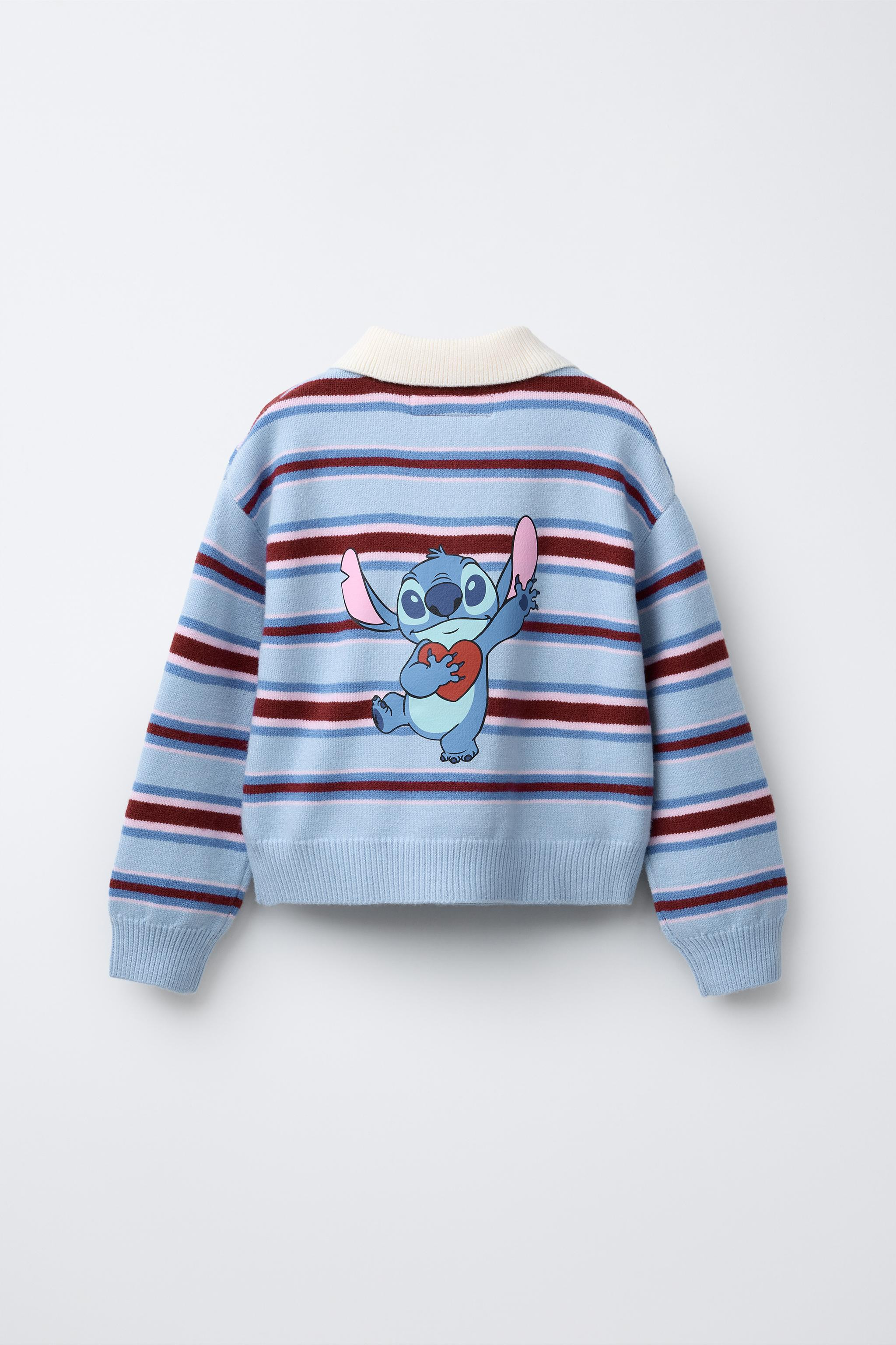 LILO & STITCH © DISNEY STRIPED POLO SWEATER | Zara US