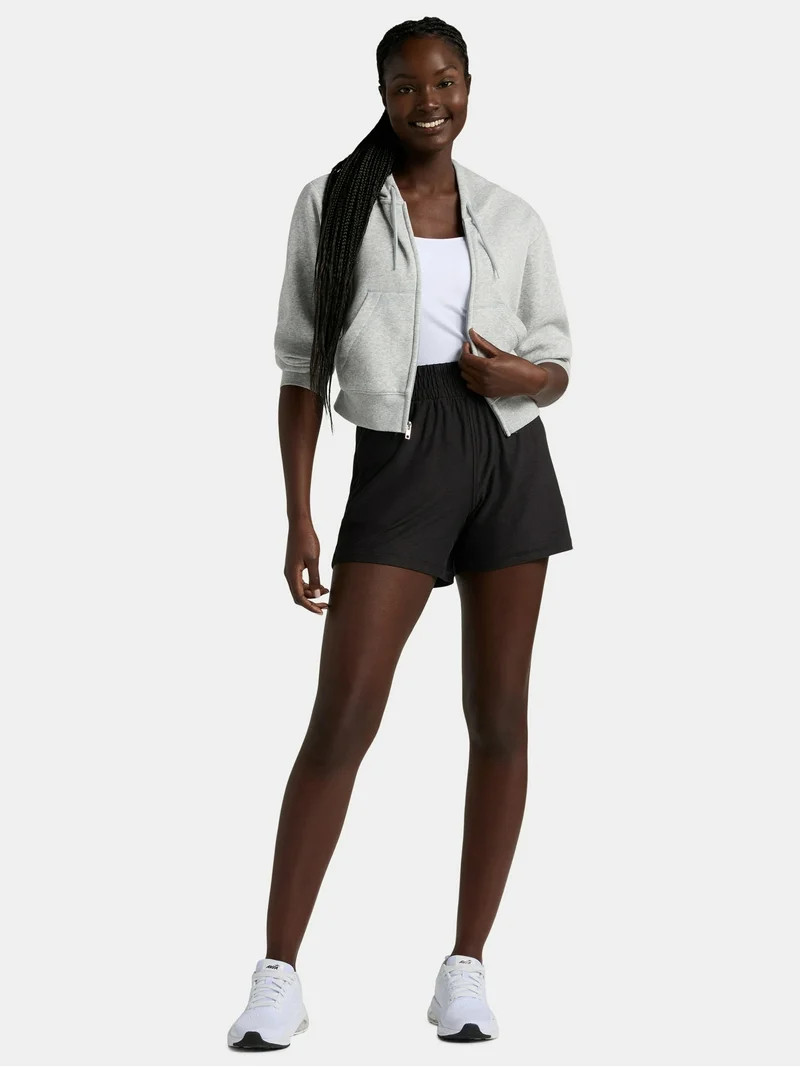 Athletic Works Women's and Women’s Plus ButterCore Soft Performance Gym Shorts, Available in 1 ... | Walmart (US)