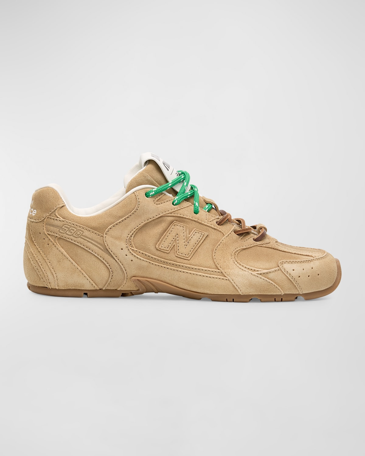 x New Balance Tonal Suede Double Lace Sneakers | Neiman Marcus