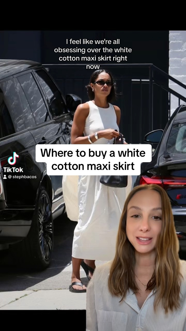 Where to buy white cotton maxi skirts. I can’t wait to wear these this spring and summer! 

#LTKfindsunder100 #LTKstyletip