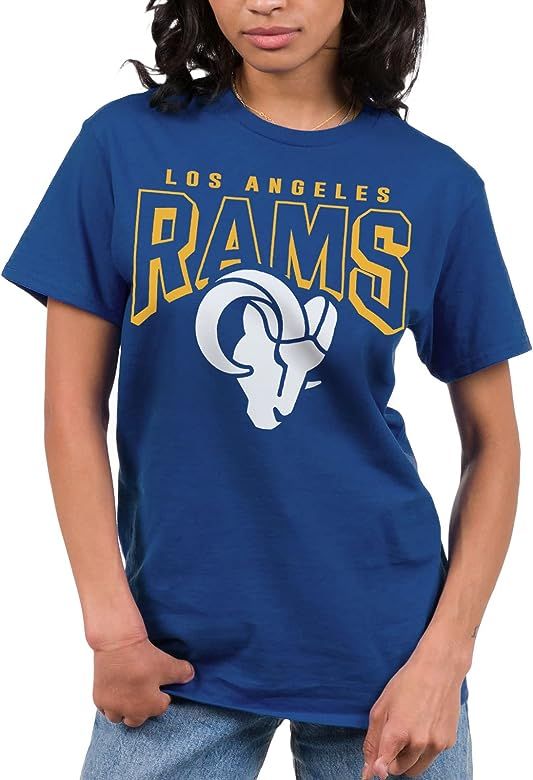 Amazon.com : Junk Food Clothing x NFL - Los Angeles Rams - Bold Logo - Men's and Women's Short Sleev | Amazon (US)