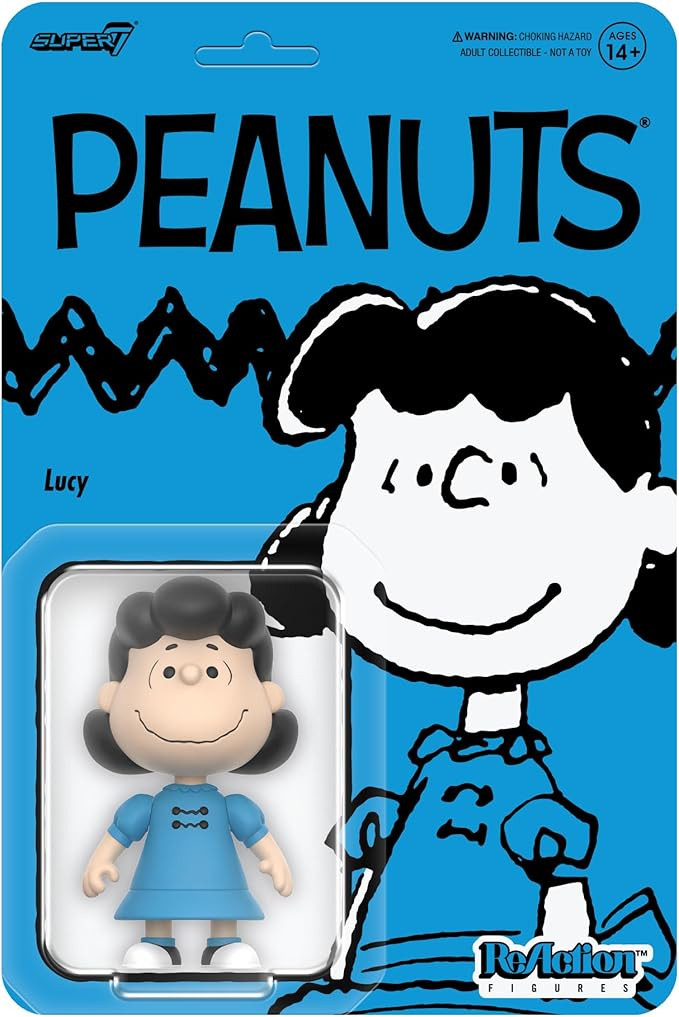 Super7 Peanuts Lucy Reaction Figure - 3.75" Peanuts Action Figure Classic Cartoon Collectibles an... | Amazon (US)