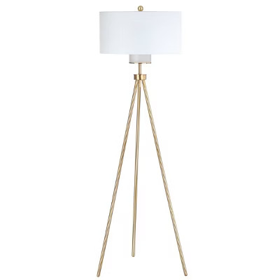 Enrica 66" H Floor Lamp Gold (Includes Energy Efficient Light Bulb) - Safavieh | Target