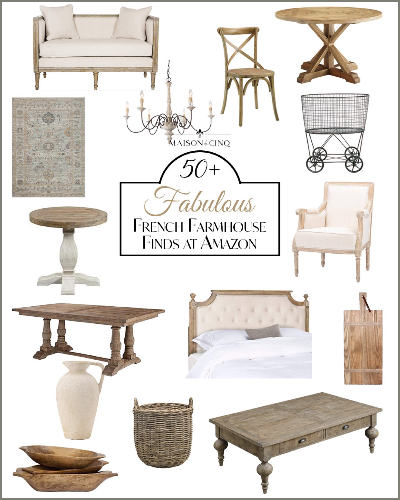 Scoured Amazon and found SO many gorgeous French-ish pieces for your home! 

Homedecor, French country, French farmhouse, bed, dining table, coffee table, rustic vase, dining chair, area rug, Amazon finds 

#LTKHome #LTKFindsUnder100