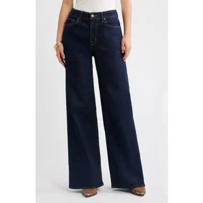 Treasure & Bond High Rise Wide Leg Jeans in True Indigo Wash at Nordstrom, Size 28 | Nordstrom