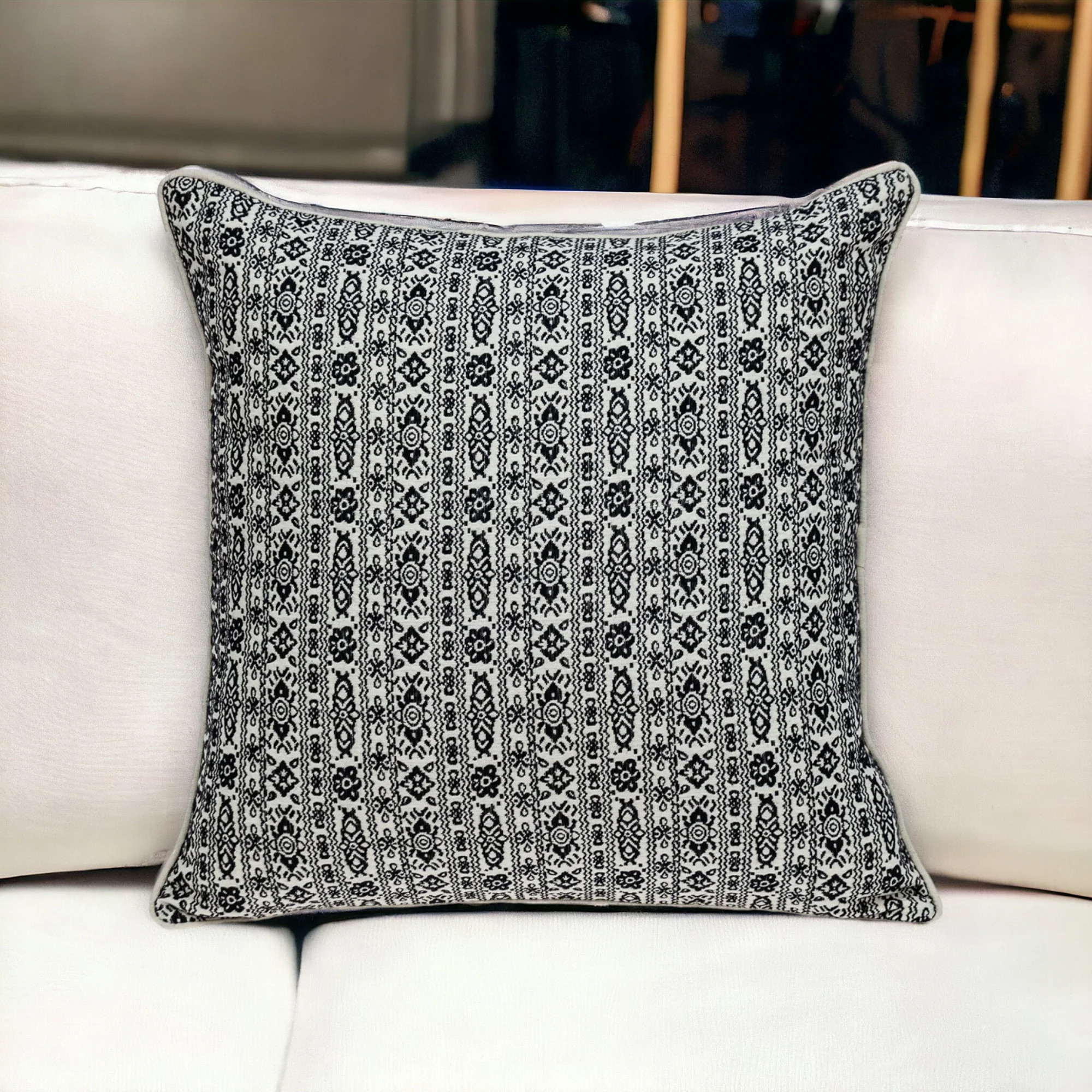 Black And White Vintage Design Throw Pillow | Shop Simon