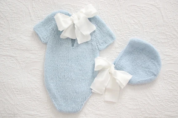 0-3 months  - Romper and bonnet - Baby boy prop - Photo props - Baby photo prop - Baby outfit - B... | Etsy (US)