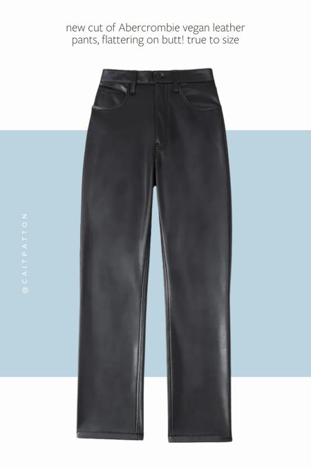 new cut of leather pants at abercrombie!! TTS, flattering on butt (most leather pants ARENT) I took a 27

#LTKSeasonal #LTKstyletip #LTKunder100
