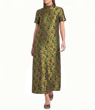 Mock Neck Maxi Dress | Dillard's