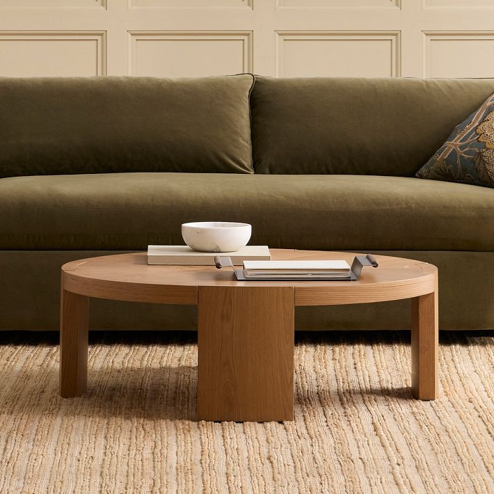 Pierce & Ward Inlay Wood Coffee Table (42") | West Elm (US)
