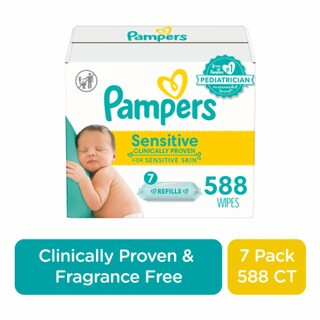 Pampers Baby Wipes Sensitive Perfume Free Refill Packs | Kroger