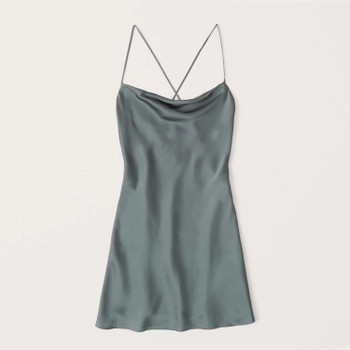 Cowlneck Slip Dress | Abercrombie & Fitch (US)